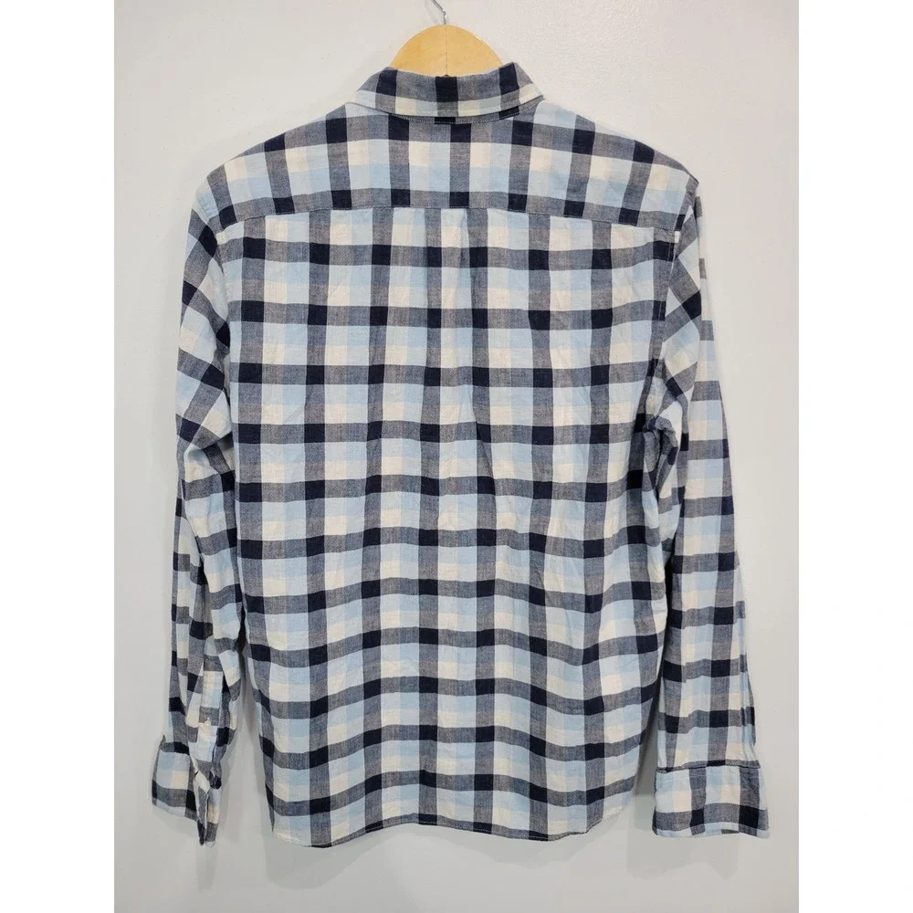 J Crew Mens Homespun Plaid Button Down Shirt Long‎ Sleeve Slim Fit